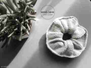 Bawełniane: pure cotton scrunchie premium prezent dla niej ozdoby do włosów