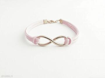 Pink ilovehandmade bransoletka, infinity, nieskończoność, znak