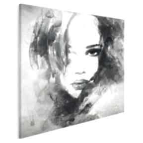 Obraz na płótnie w kwadracie 80x80 cm 14905 vaku dsgn kobieta, portret, elegancki, twarz