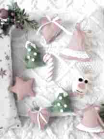 prezent. Handmade zawieszka dekoracje świąteczne pracownia liliputki gwiazdka, reniferek