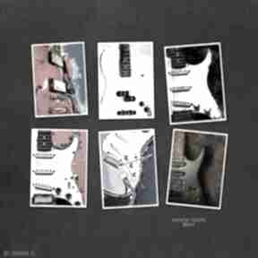 Muzyka - zestaw grafik gitary, 13x18