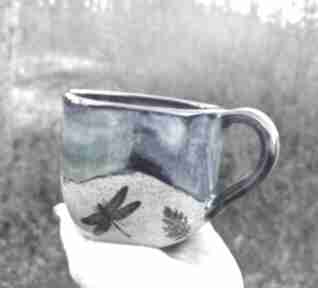 Kubek ceramiczny, ważka c597 kubki shiraja kamionka, na herbatę na kawę, prezent ceramika