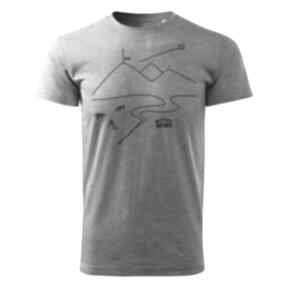 Tatra art rawhabits tatrzańska klasyka grey koszulki grafika, t shirt górski, góry, art, szara