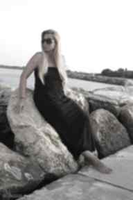Sukienka plażę plażowa maxi minimalistyczna boho wygodna