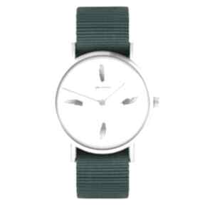 Zegarek yenoo - szare piórka morski, nylonowy zegarki zegarek