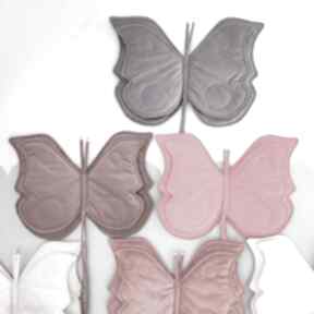 Motyl ozdoba pokoju dziewczynki fioletowy zawieszka scandi