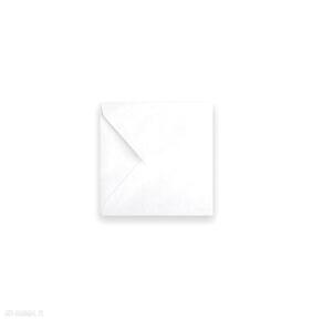 Mini koperty białe, małe 10x10, kwadratowe na wizytówki lub podziękowania - 50 sztuk ślub