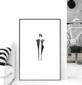 50x70 cm wykonana plakat - elegancki minimalizm, obraz do plakaty art krystyna siwek ręcznie
