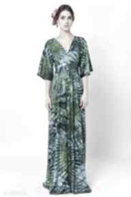 Tropikalna magdalena - sukienka maxi milita nikonorov długa, jersey, suknia