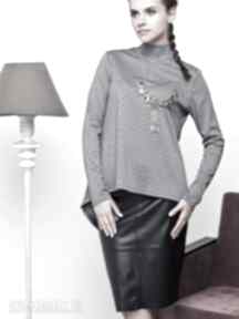 Lekki sweter z golfem dzianiny swetry cover bluza, sportowa