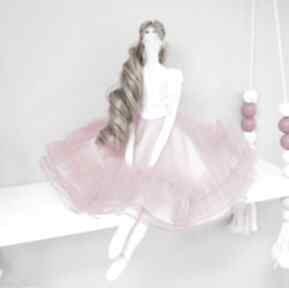 Lalka baletnica tiul tilda prezent anioł oryginalnie uszyta stylu