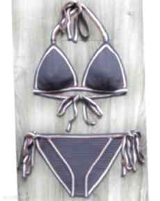 Strój kąpielowy malta bielizna dobrzykowska styl boho, bikini szydełkowe - crochet