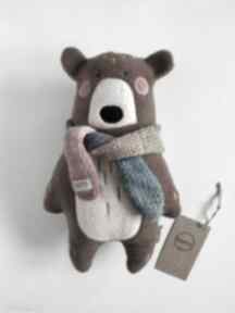 Miś z szalikiem włóczki zabawki bamsi bear, prezent, pluszak, wyjątkowy, skandynawski