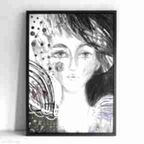 Plakat 50x70 cm - świt plakaty gabriela krawczyk, wydruk, dziewczyna, kobieta, postać