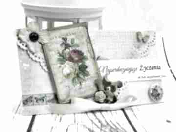 Kartka uniwersalna - róże scrapbooking