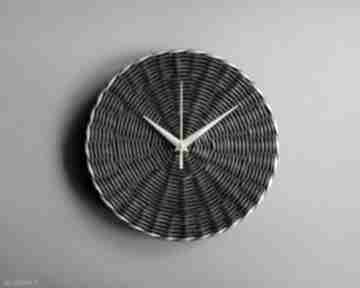 Elegancki zegar w stylu glamour zegary studio blureco ścienny, wiszący z wikliny, ekologiczne