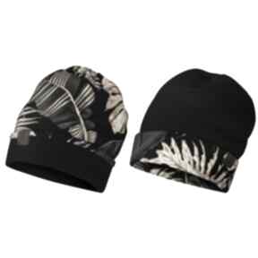 dwustronna - dresowa z printem czapki nashani na zimę, kolorowa, ciepła