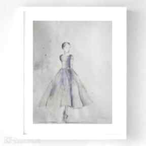 formatu A4 paulina lebida baletnica, papier, akwarela, abstrakcja