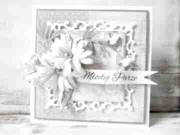 Młodej parze w pudełku scrapbooking kartki marbella ślub, życzenia