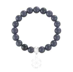 Earth energy navy blue jade with rosette jadeit rozeta piękna