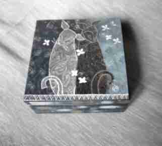 miły spacer" pudełka marina czajkowska koty, szkatułka, pudełko