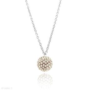 Naszyjnik glamour - silver & gold stal szlachetna ilovehandmade elegancki, celebrytka