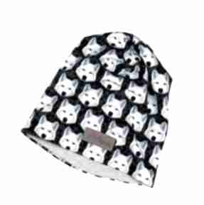 akita go deco czapka, wilk, beanie, unisex, kolorowa, ciepła