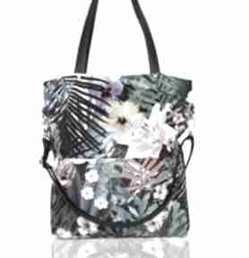 Fantastyczna torebka w egzotyczny wzór, palmy, kwiaty bags philosophy letnia, kolorowa