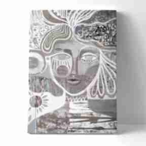 Obraz - wydruk 100x70 cm stokrotka gabriela krawczyk, na płótnie, postać, kobieta