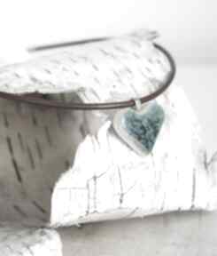 Ceramika wisiorek, na rzemieniu serce: rzemyku naszyjniki