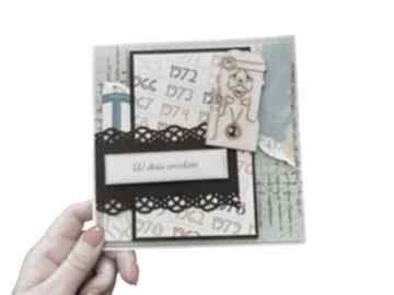 Kartka urodzinowa "w dniu urodzin" scrapbooking wariacje martyski, dla niego, na urodziny