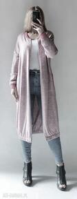 Bomberka długi sweter z kieszeniami swetry bellafeltro elegancki, dzianiny, oversize