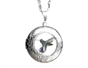 Pastelowy koliber: medalion otwierany naszyjniki gala vena sekretnik, medalik, na prezent