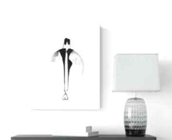 30x40 cm wykonana ręcznie - elegancki minimalizm, obraz do art krystyna siwek skandynawski