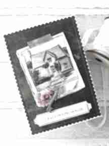 Kartka na parapetówkę „z okazji przeprowadzki” 2 scrapbooking za craftowane, nowy dom, ładna
