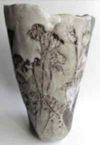 Wazon "jak bukiet kwiatów" ceramika eva art rękodzieło, z gliny, dekoracja wnętrza, użytkowa