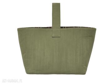 0013 zielona torebka damska ręki shopper bag zakupy toucan