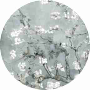 Samoprzylepna tapeta koło z obrazem "kwitnący migdałowiec" vincenta van gogha artemania kwiaty