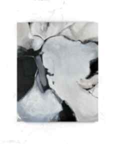 Abstrakcja obraz akrylowy formatu 50x60 cm paulina lebida, płótno, akryl, farby