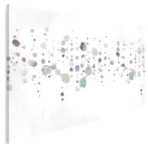 Obraz na płótnie - kolorowy kropki abstrakcja 120x80 cm 69901 vaku dsgn kwiaty, plamy