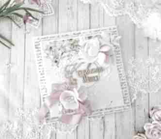 w ozdobnym pudełku różowa scrapbooking kartki made by kate dla mamy, dzień