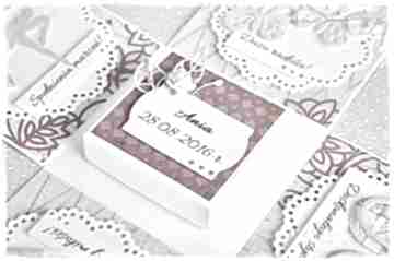 Pamiątka chrztu św - personalizacja scrapbooking wrzosowisko exploding box, dziewczynka, kartka