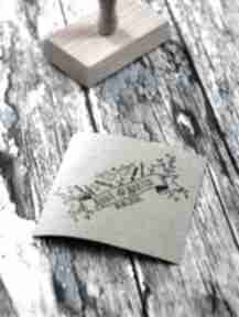 Stempel exlibris 80x40 botanic stemple druk love, zaproszenia, ślub, wesele