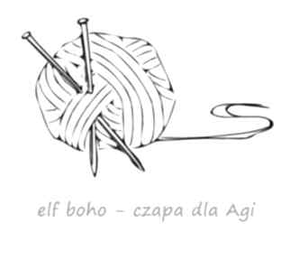 Czapa etno 100% wełna czapki aga made by hand elf, wool, kolorowa, dziergana, wełniana