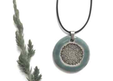 etno turkusowy naszyjniki ceramika ana, prezent dla niej, biżuteria ceramiczna