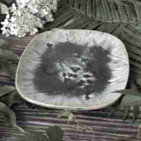 Mroczna z motywem roślin dekoracje badura ceramika ceramiczna, patera, oryginalne dodatki