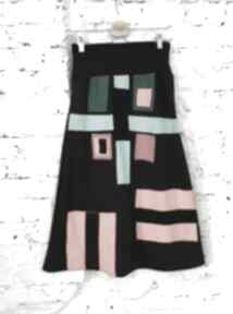 Modern skirt spódnica niepogodę trapezowa kolorowa nidi wymyślna