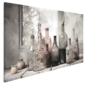 Obraz na płótnie - butelki pasja winiarska 120x80 cm 103401 vaku dsgn z butelkami, szkło