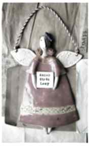Aniołek na chrzest św dla dziewczynki wylęgarnia pomysłów ceramika, anioł, pamiątka