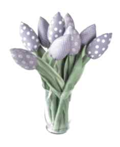fioletowy bawełniany dekoracje myk studio tulipany, kwiaty, bukiet, prezent, z materiału
